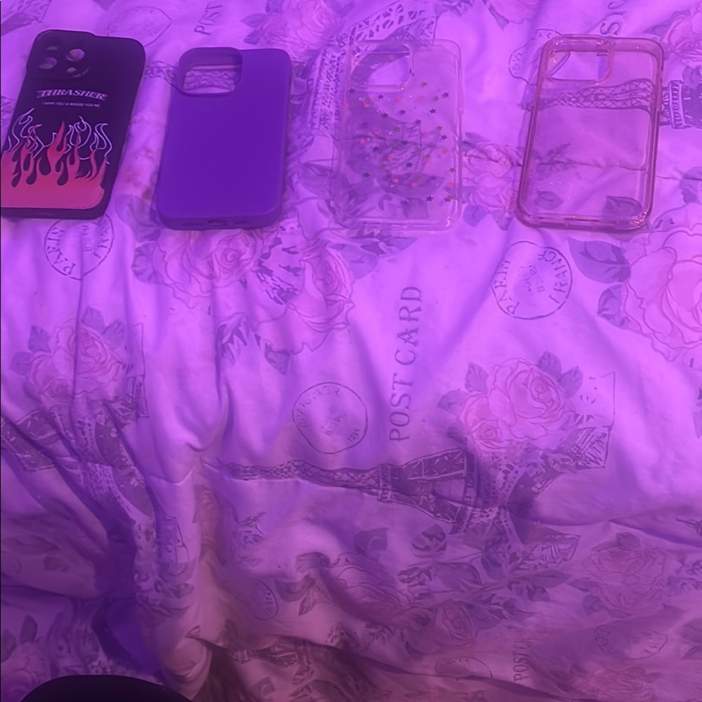Stylish Black and Purple Phone Cases